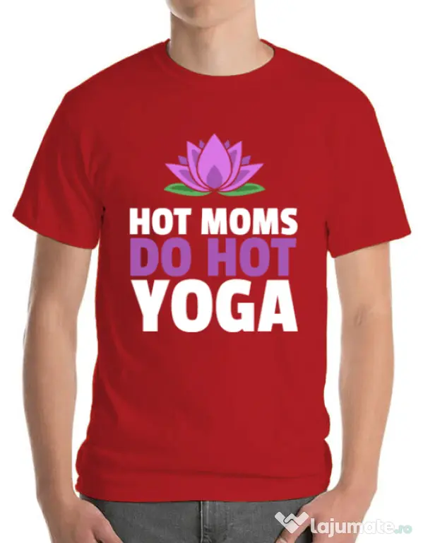 Tricou ADLER barbat Hot yoga Rosu