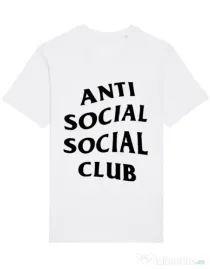 Tricou STANLEY STELLA barbat Anti social Club Alb