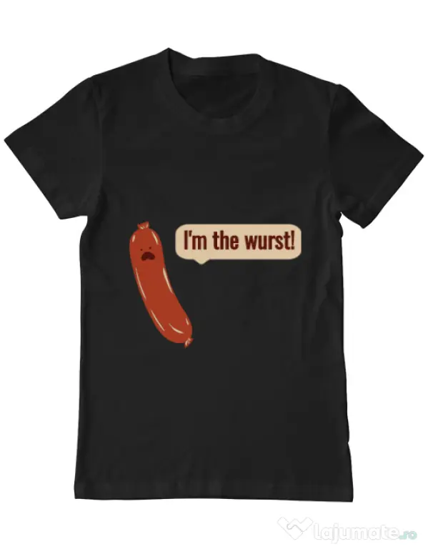 Tricou ADLER barbat I’m the wurst Negru