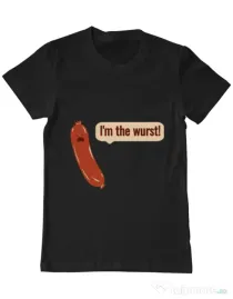 Tricou ADLER barbat I’m the wurst Negru