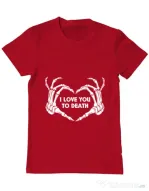 Tricou ADLER barbat Love you to death Rosu