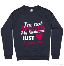 Bluza ADLER barbat I’m not spoiled Denim inchis