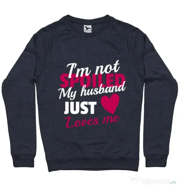 Bluza ADLER barbat I’m not spoiled Denim inchis