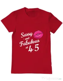 Tricou ADLER barbat Sassy and fabulous Rosu