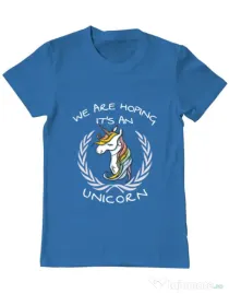 Tricou ADLER barbat Hoping for an unicorn Albastru azuriu