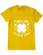 Tricou ADLER barbat Pinch me Galben