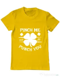 Tricou ADLER barbat Pinch me Galben