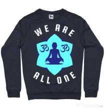 Bluza ADLER barbat We are all one Denim inchis