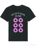 Tricou STANLEY STELLA barbat Awesome sixpack Negru
