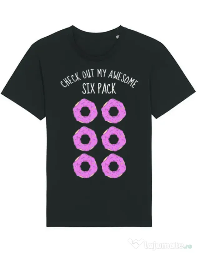 Tricou STANLEY STELLA barbat Awesome sixpack Negru