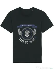 Tricou STANLEY STELLA barbat Street rider Negru