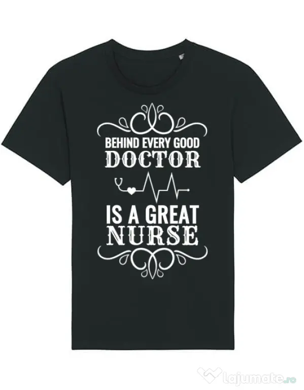 Tricou STANLEY STELLA barbat Great nurse Negru