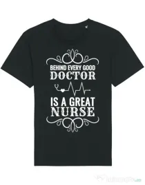 Tricou STANLEY STELLA barbat Great nurse Negru