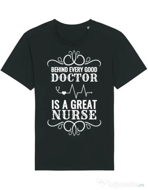Tricou STANLEY STELLA barbat Great nurse Negru