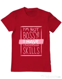 Tricou ADLER barbat I’m not bossy Rosu