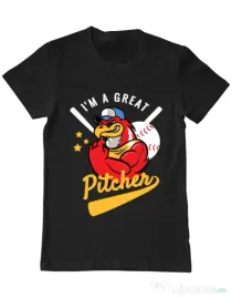 Tricou ADLER barbat Great pitcher Negru
