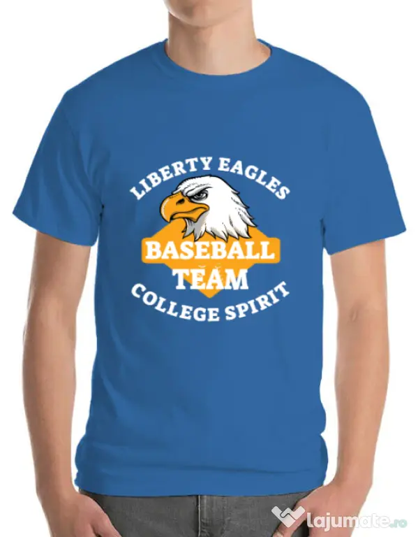 Tricou ADLER barbat Liberty eagles Albastru azuriu