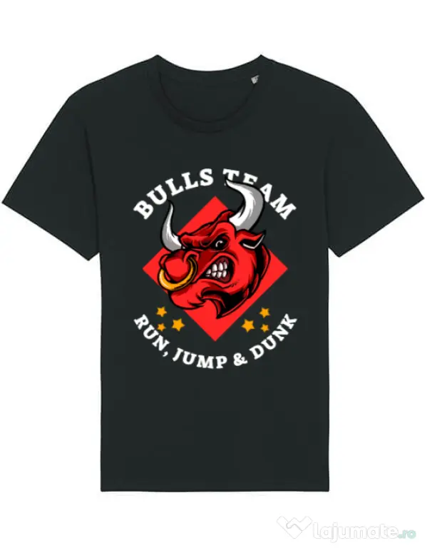 Tricou STANLEY STELLA barbat Run jump & dunk Negru