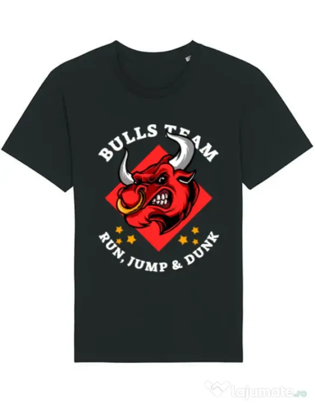 Tricou STANLEY STELLA barbat Run jump & dunk Negru