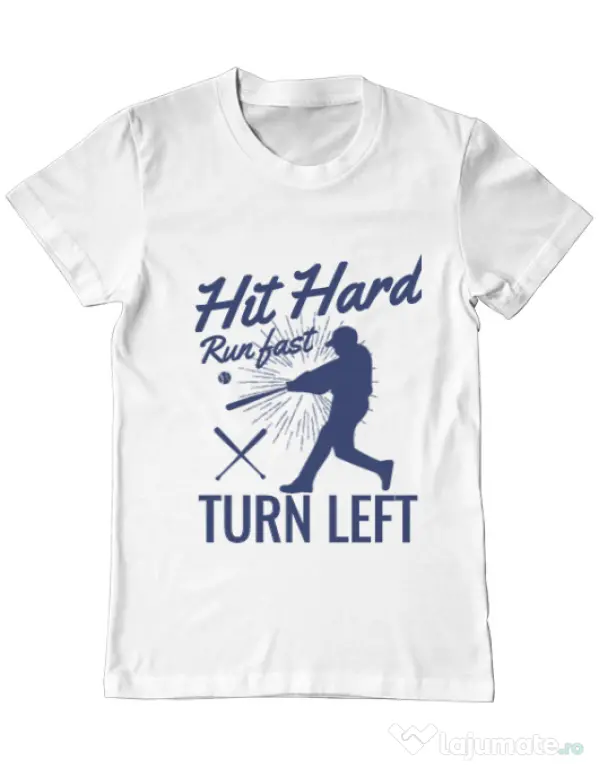 Tricou ADLER barbat Hit hard Alb