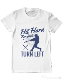 Tricou ADLER barbat Hit hard Alb
