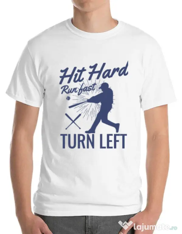Tricou ADLER barbat Hit hard Alb