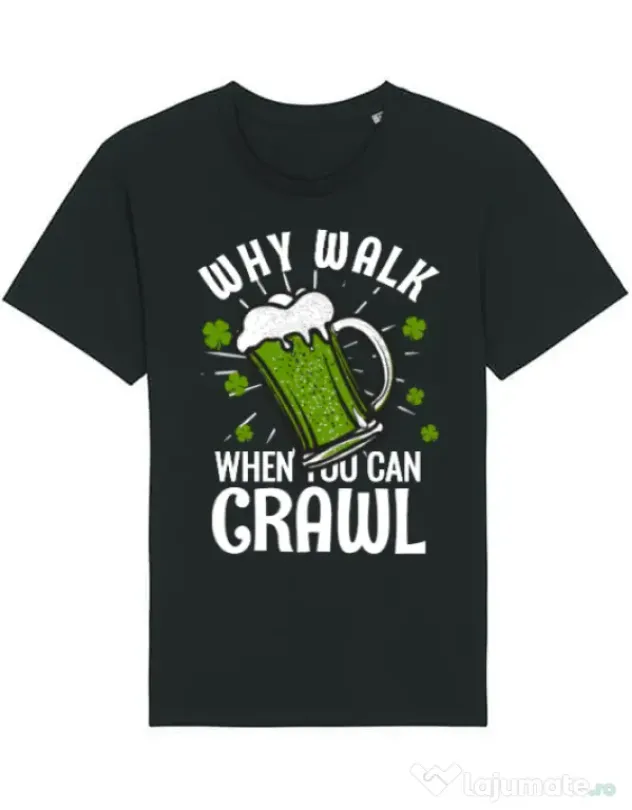 Tricou STANLEY STELLA barbat Why walk Negru