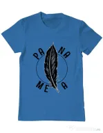 Tricou ADLER barbat Pana mea Albastru azuriu