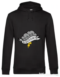Hoodie barbat cu gluga Dark and gloomy Negru