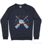 Bluza ADLER barbat You stopped fishing Denim inchis