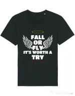 Tricou STANLEY STELLA barbat Fall or fly Negru