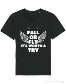 Tricou STANLEY STELLA barbat Fall or fly Negru