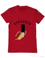 Tricou ADLER barbat Censored Rosu