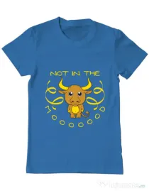 Tricou ADLER barbat Not in the mood Albastru azuriu