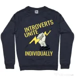 Bluza ADLER barbat Introverts unite Denim inchis