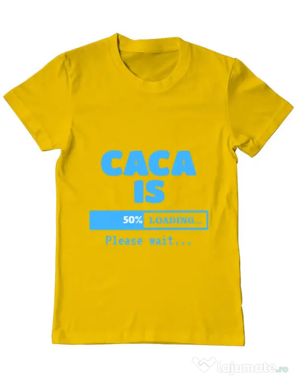Tricou ADLER barbat Caca is loading Galben