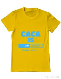 Tricou ADLER barbat Caca is loading Galben