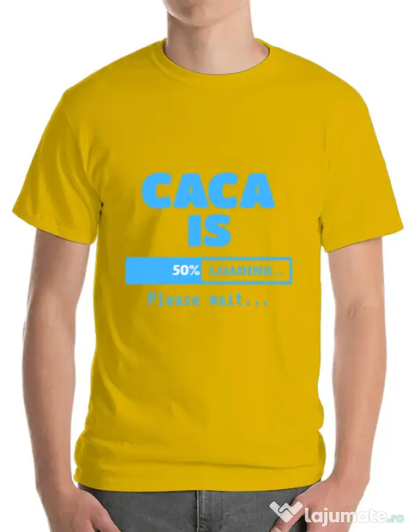 Tricou ADLER barbat Caca is loading Galben