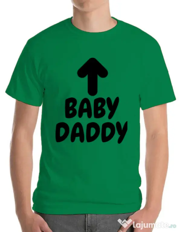 Tricou ADLER barbat Baby daddy Verde mediu