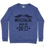 Bluza ADLER barbat The moustache Albastru melanj