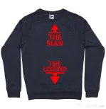 Bluza ADLER barbat The man the legend Denim inchis