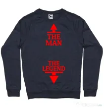 Bluza ADLER barbat The man the legend Denim inchis