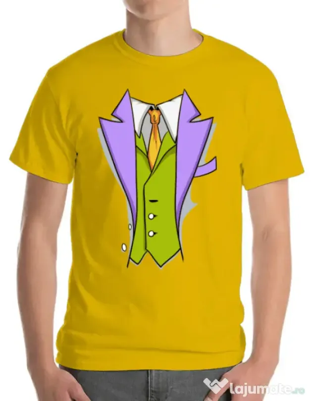 Tricou ADLER barbat Gentleman suit Galben