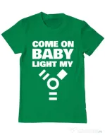 Tricou ADLER barbat Come on baby Verde mediu
