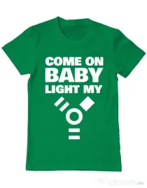 Tricou ADLER barbat Come on baby Verde mediu