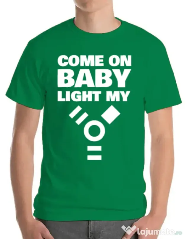 Tricou ADLER barbat Come on baby Verde mediu