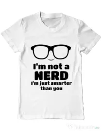 Tricou ADLER barbat Smarter than you Alb