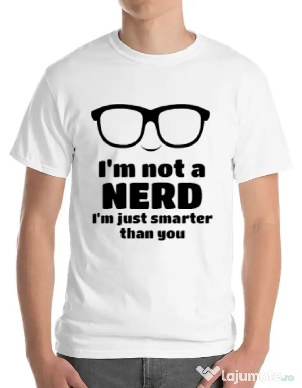 Tricou ADLER barbat Smarter than you Alb