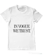 Tricou ADLER barbat In vogue we trust Alb