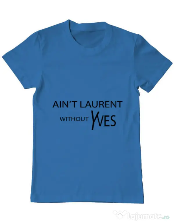 Tricou ADLER barbat Yves saint laurent Albastru azuriu